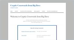 Desktop Screenshot of crypticcrosswords.net