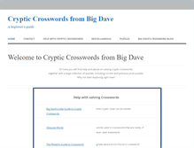 Tablet Screenshot of crypticcrosswords.net